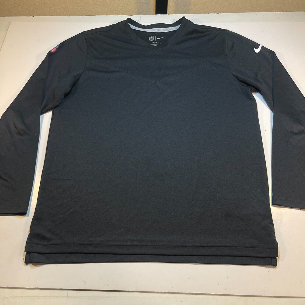 Las Vegas Raiders NFL Football Nike Dri Fit Long Sleeve T Shirt Sz Mens L